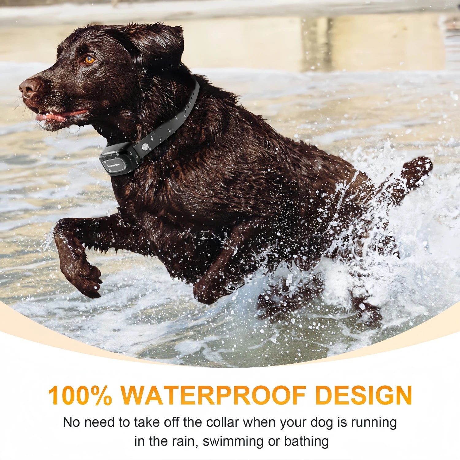 Waterproof Prime Deal Zone dog training collar with remote, shock, and vibration for dogs 8-150 lbs, 3300 ft range.