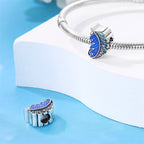 925 sterling silver charm beads, butterflies dragonflies and feathers - view 4