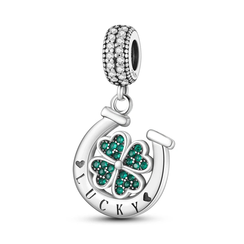 925 Sterling Silver Charm Beads — Mixed Dangle Designs