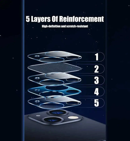 Set of four Prime Deal Zone HD camera glass protectors for iPhone 13, 11, 12, 14 Pro Max lens protection on iPhone 14, 13, 15 Pro Max