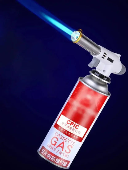 Prime Deal Zone torch cooking auto-ignition butane gas welding burner with flame gun for BBQ, camping, and cooking.