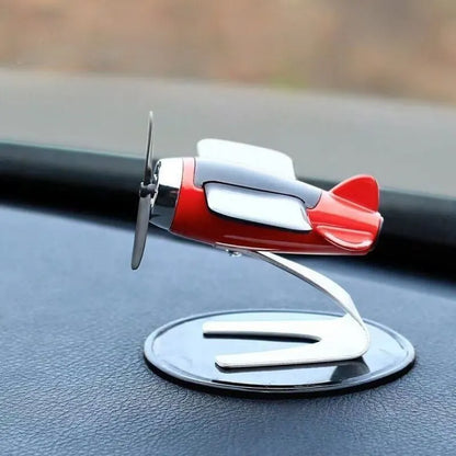 Creative solar-powered airplane desktop ornament by Prime Deal Zone, perfect as a car interior decoration for enthusiasts.