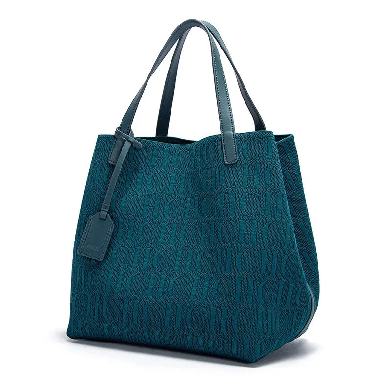 Prime Deal Zone high-quality craft large capacity ladies shoulder handbag with pure color, outer pocket, and classic fashion style.
