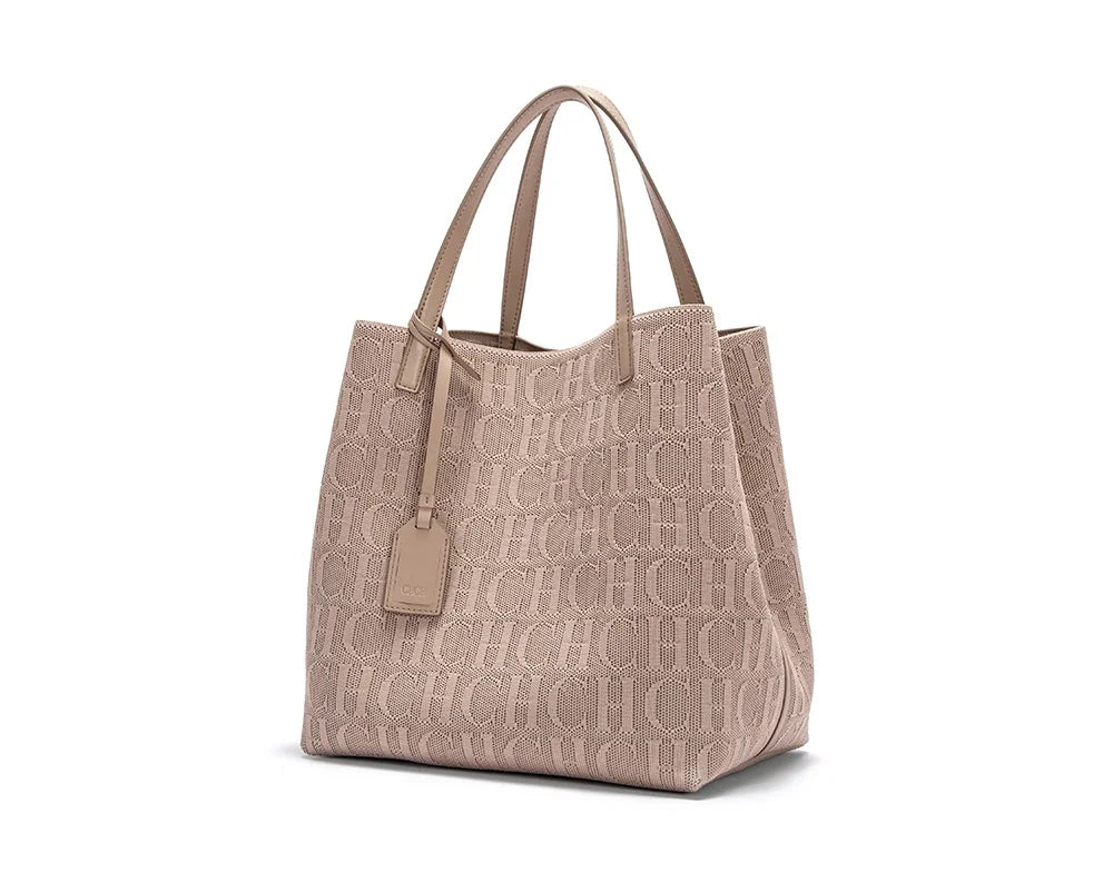 Prime Deal Zone large capacity craft handbag for ladies, featuring a classic pure color design and outer pocket for style and practicality.