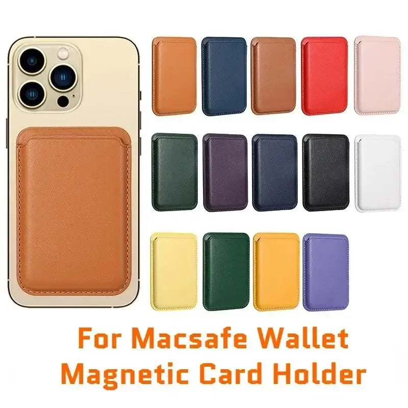 Magnetic leather wallet case for iPhone and Samsung with card holder and magnet covers, designed for Prime Deal Zone models.