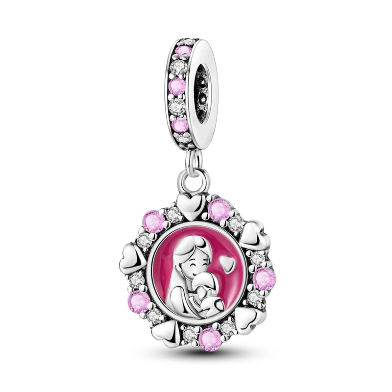 925 Sterling Silver Charm Beads — Hearts, Trees & Sweet Love Designs