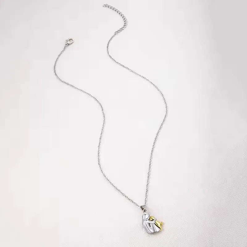 Cute girl and dog necklace by Prime Deal Zone, featuring puppy pendants and rings, perfect for birthdays and pet lovers.