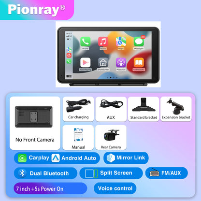 Prime Deal Zone Pionray 7/10-inch Android Auto and CarPlay portable screen for car radio and wireless Apple CarPlay display