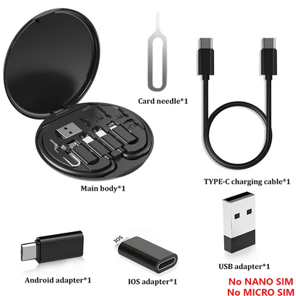 Prime Deal Zone USB Type C to C 60W charging adapter and cable kit with Lightning, Micro, and USB A conversion options.