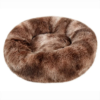 Prime Deal Zone round pet bed in 40-90cm, soft plush dog and cat bed, suitable for large and medium dogs, winter warm sleeping space