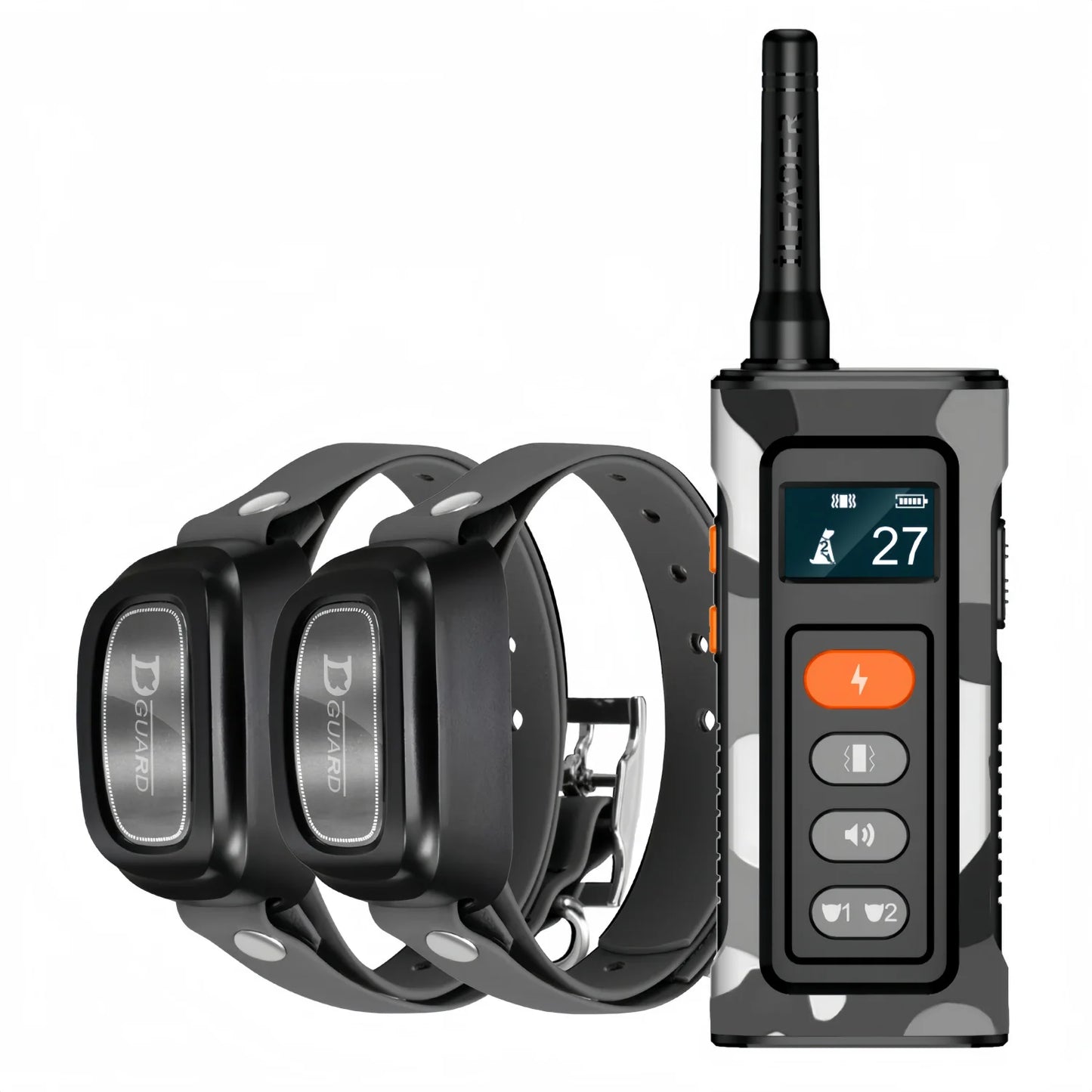 Waterproof Prime Deal Zone dog training collar with remote control, shock and vibration for dogs 8-150lbs, 3300ft range.