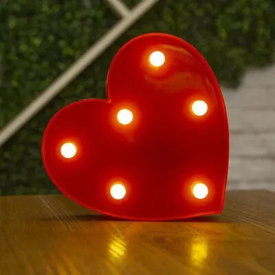 Luminous alphabet LED letter lamp for home or party decoration, glowing night light with Prime Deal Zone branding.