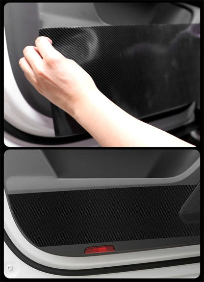 3D car carbon fiber sticker from Prime Deal Zone, waterproof black protective tape for auto door sills and side mirrors.