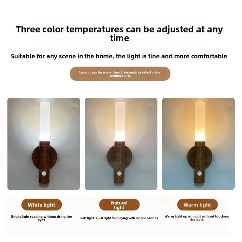Prime Deal Zone LED night light with motion sensor, USB charging, intelligent induction for bedside, wardrobe, and home lighting.