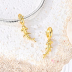 925 Sterling Silver Gold-Tone Charm Beads — Crosses, Bows & Mixed Designs