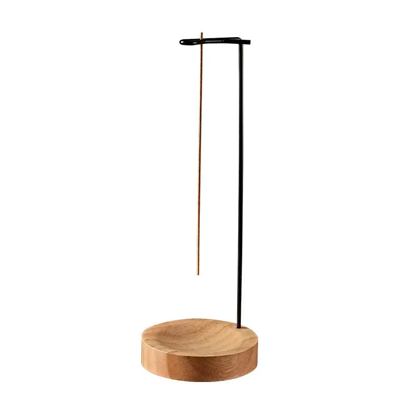 Wooden round incense burner and holder from Prime Deal Zone, with an upside-down design, ideal for home yoga or decorative use