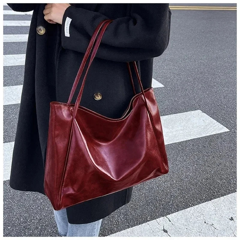 Large capacity fashion tote bag for girls by Prime Deal Zone, featuring spacious design and stylish appearance.