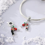 925 Sterling Silver Red Wine & Chili Charm Beads