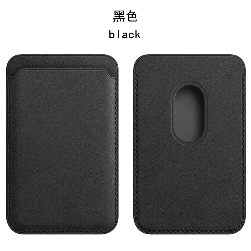 Prime Deal Zone Magsafe magnetic leather wallet case for iPhone and Samsung with card holder and magnetic cover, sleek and functional design.