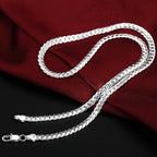 stainless steel 6mm chain necklace, unisex - view 13