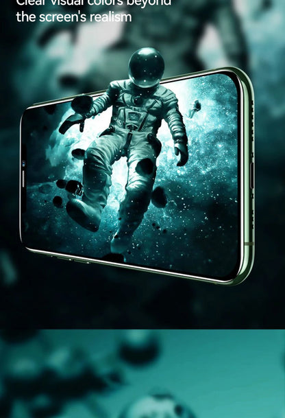 Joyroom 3/2/1PCS HD tempered glass screen protector for iPhone 17, 16, 15 Pro Max with full screen protection.