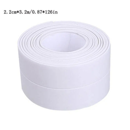 Prime Deal Zone waterproof PVC sealing tape for bathroom sinks, showers, bathtubs, and toilets with self-adhesive wall sticker.