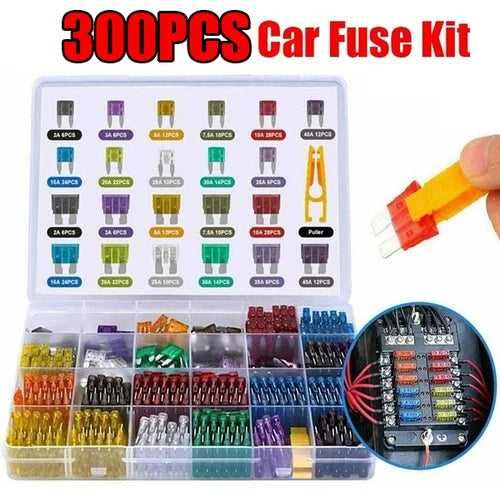 Prime Deal Zone fuse box with 60 or 120 pcs, featuring various specifications and bag packaging options, no medium fuses included.