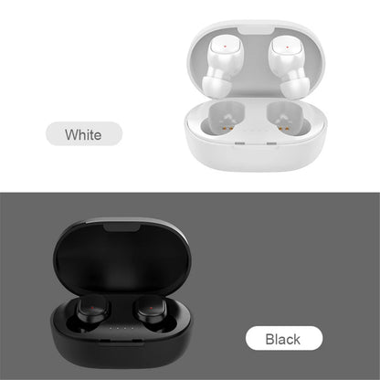 Wireless Bluetooth earphones with LED display, sport touch control, stereo sound for Xiaomi and Huawei smartphones.