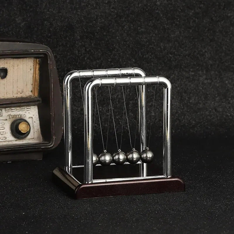 Prime Deal Zone Newton's Cradle steel ball desktop toy for physics, stress relief, and home decor.
