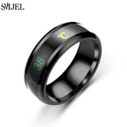 stainless steel body temperature display ring - view 13