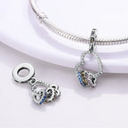 925 sterling silver charm beads, hearts and sweet love designs - view 18