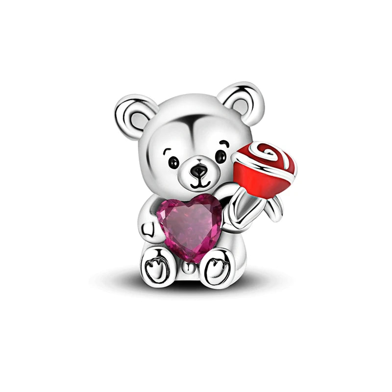 925 Sterling Silver Charm Beads — Hearts, Trees & Sweet Love Designs