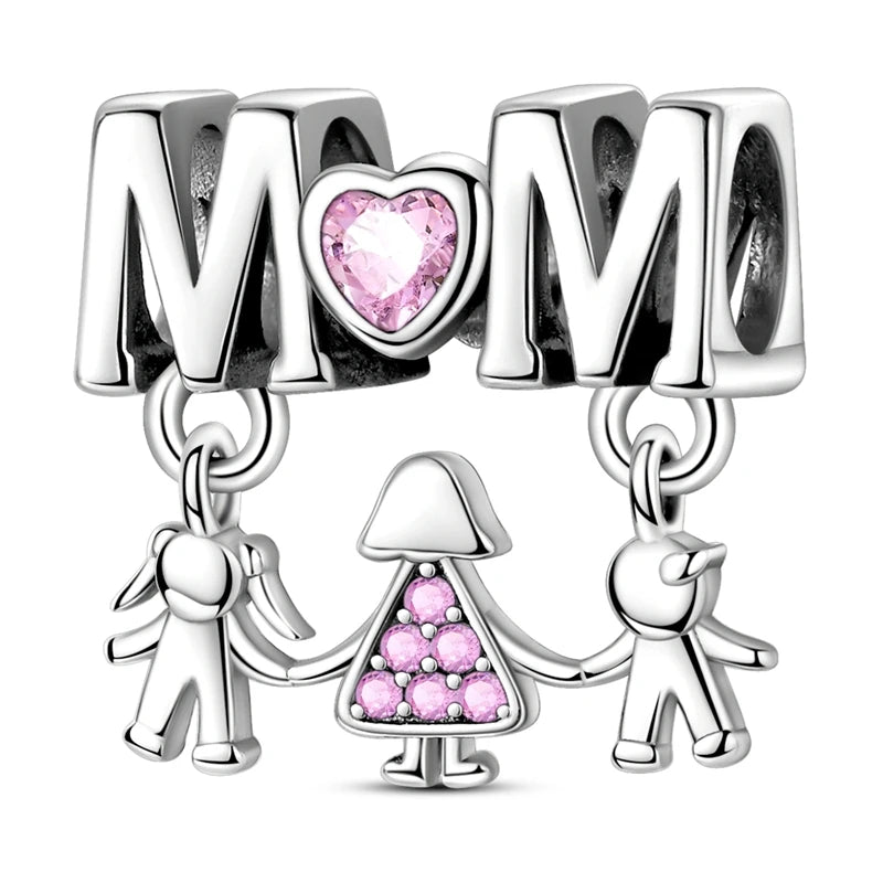 925 Sterling Silver Charm Beads — Hearts, Trees & Sweet Love Designs
