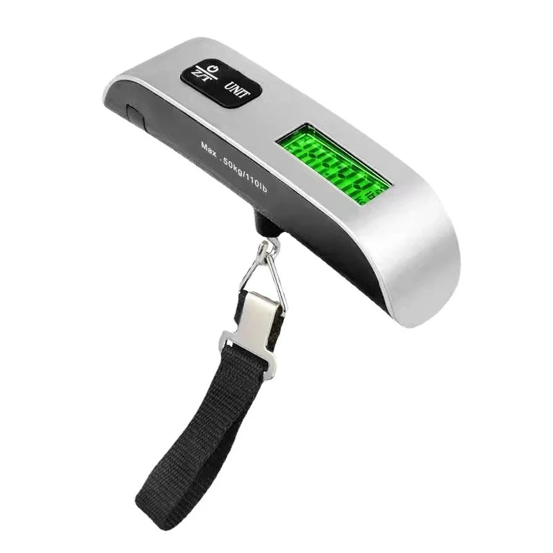 Digital portable luggage scale by Prime Deal Zone with LCD display, weighing up to 110lb/50kg for travel baggage and suitcase weighing