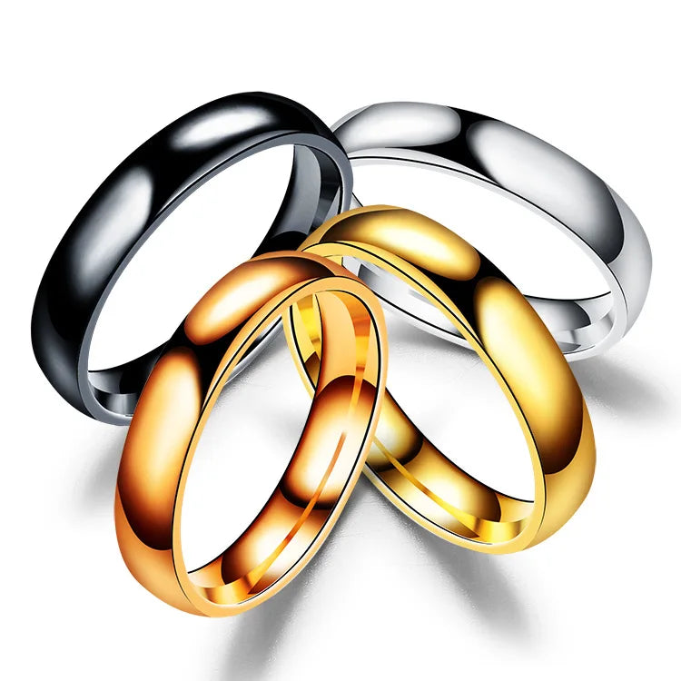 stainless steel 6mm polished band ring - view 4