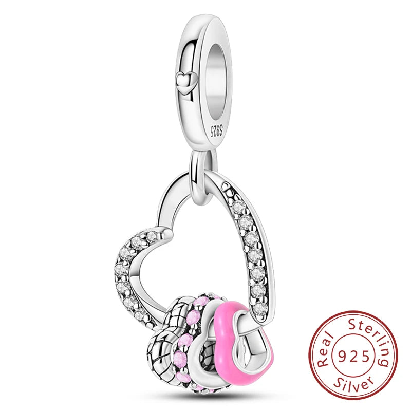 925 Sterling Silver Charm Beads — Love, Family & Life Designs