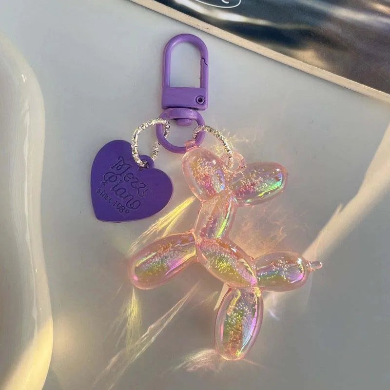candy colour balloon dog keychain and bag charm - view 8