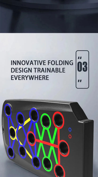 Portable Prime Deal Zone multifunctional push-up board with handles for chest, arms, abdomen, and back training.
