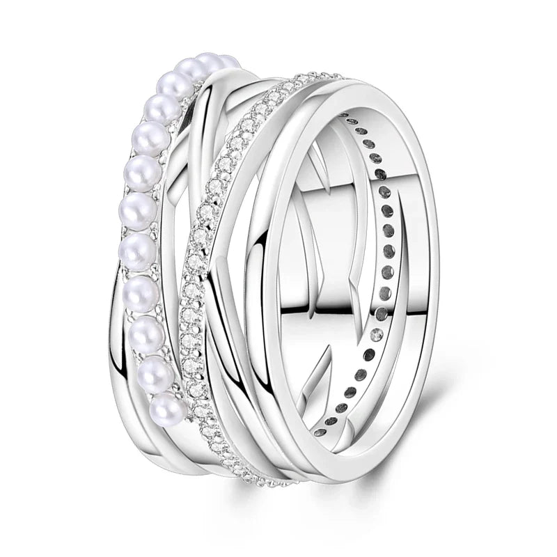 Silver minimalist rings size chart reference