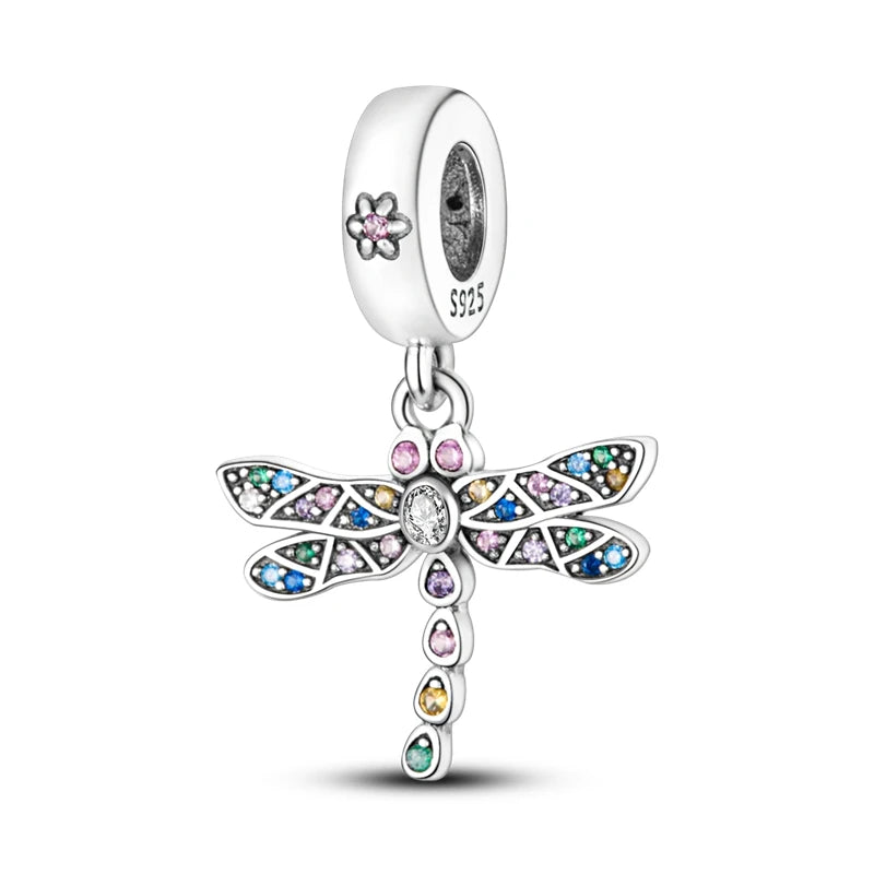 925 Sterling Silver Charm Beads — Mixed Dangle Designs
