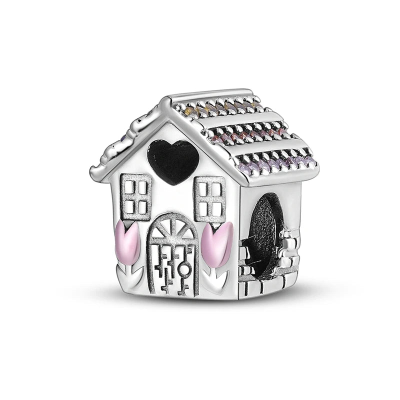 925 Sterling Silver Charm Beads — Hearts, Trees & Sweet Love Designs