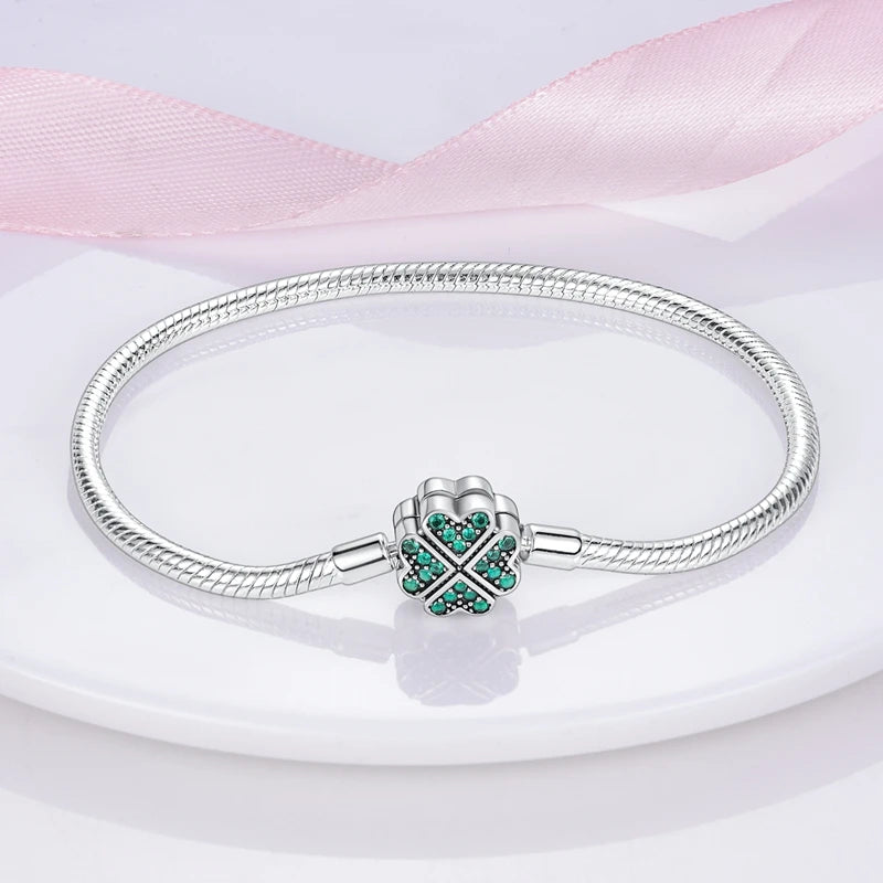 925 sterling silver charm bracelet, pave zirconia - view 7
