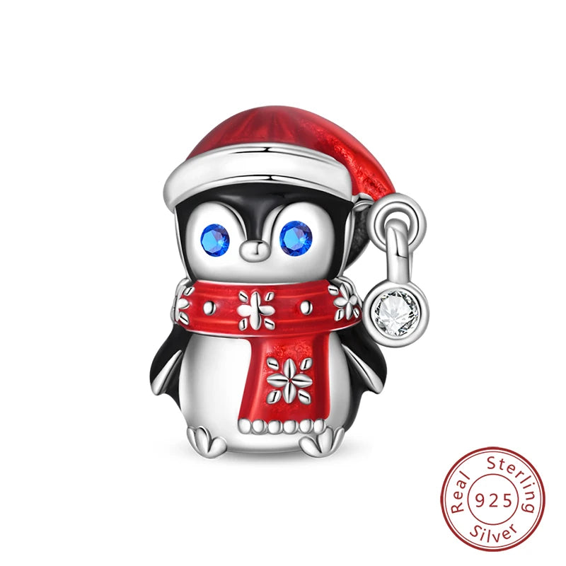 925 Sterling Silver Red Wine & Chili Charm Beads