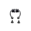 stainless steel fake septum nose ring clip, no piercing - view 6