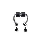 stainless steel fake septum nose ring clip, no piercing - view 6