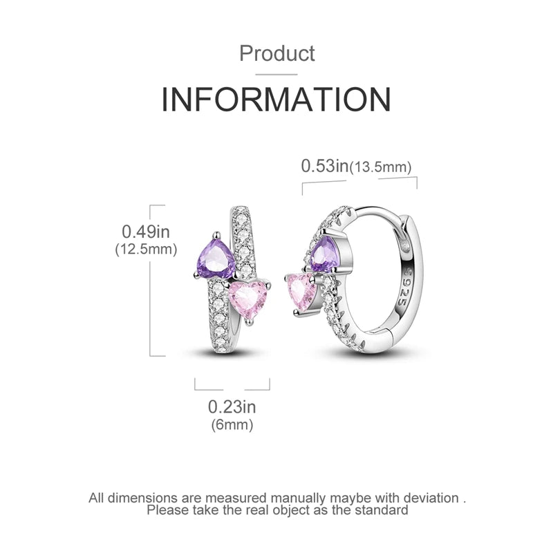 925 Sterling Silver Zircon Drop Earrings — Four-Leaf Clover & Star Designs