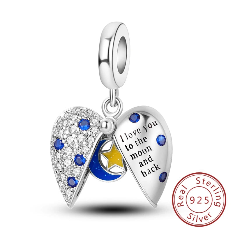 925 Sterling Silver Charm Beads — Love, Family & Life Designs