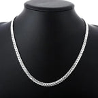 stainless steel 6mm chain necklace, unisex - view 7
