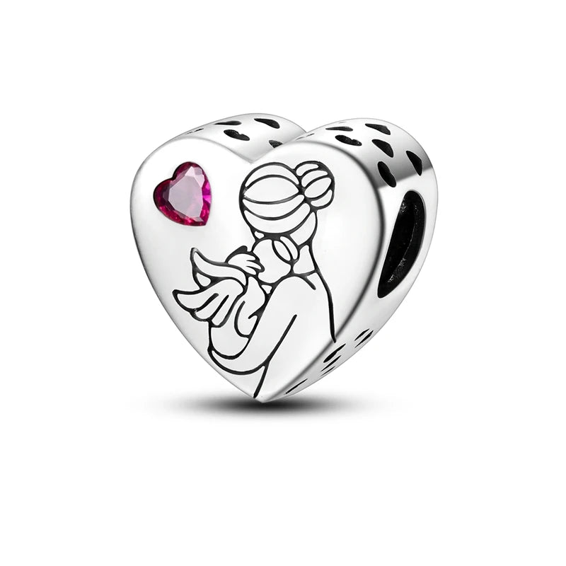 925 Sterling Silver Charm Beads — Mixed Dangle Designs