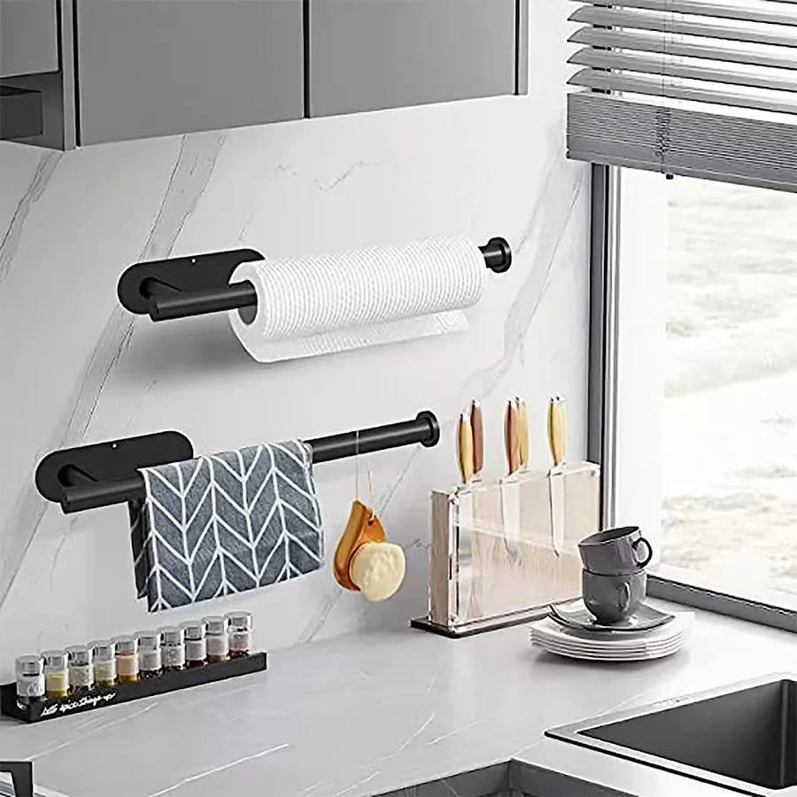 Prime Deal Zone kitchen paper towel holder and tissue dispenser with adhesive wall mount for bathroom or kitchen storage.